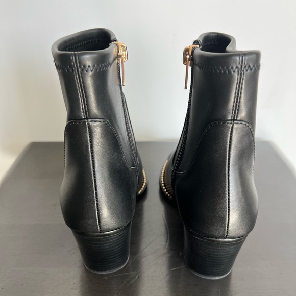 Coach Black Pell Leather Bootie size 6.5 - Picture 7 of 14